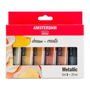 Amsterdam Standard Series - Set 6 Acrílicos 20 ml Colores Metálicos